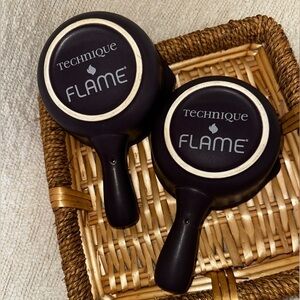 New Set Of 2 Technique Flame 2-Cup Soup Bowls - Plum